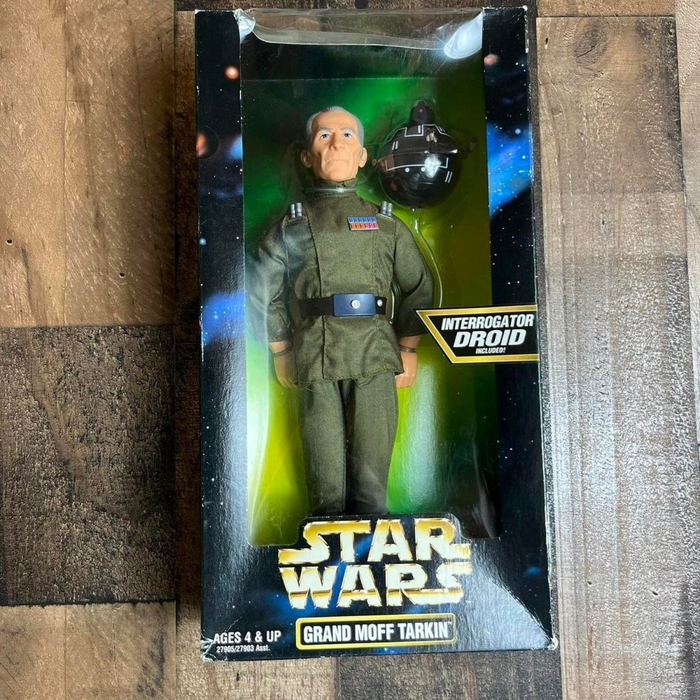 Star Wars Grand Moff Tarkin 12 Inch Figure with Interrogator Droid Kenner 27905
